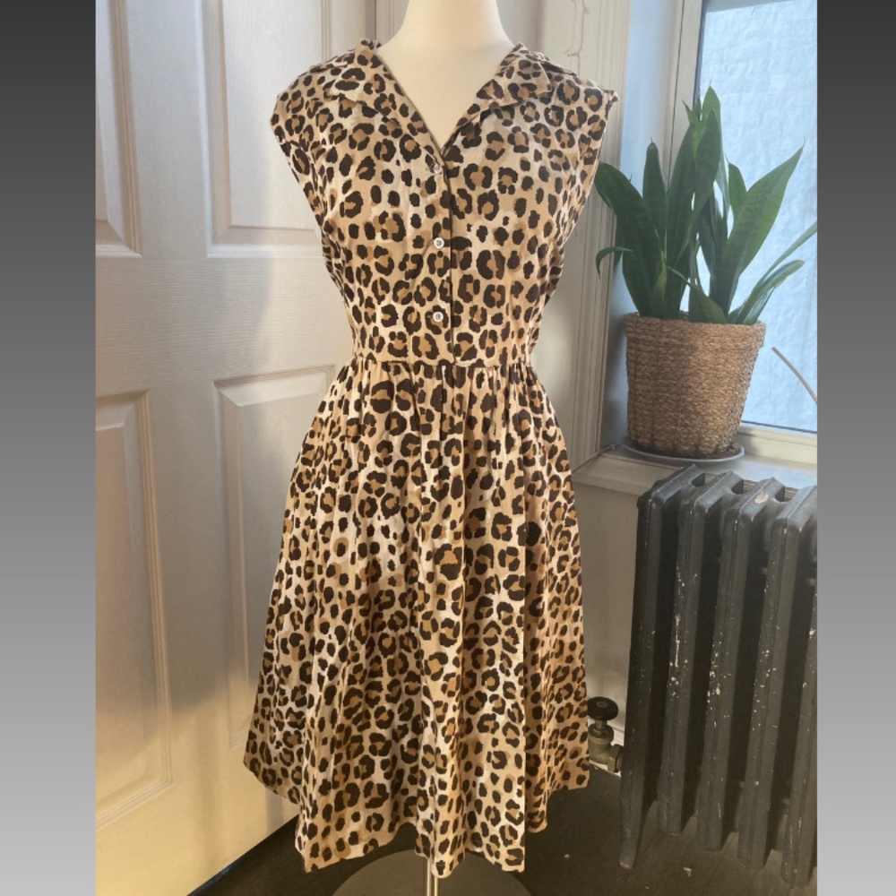 Lindy Bop Leopard Swing Dress